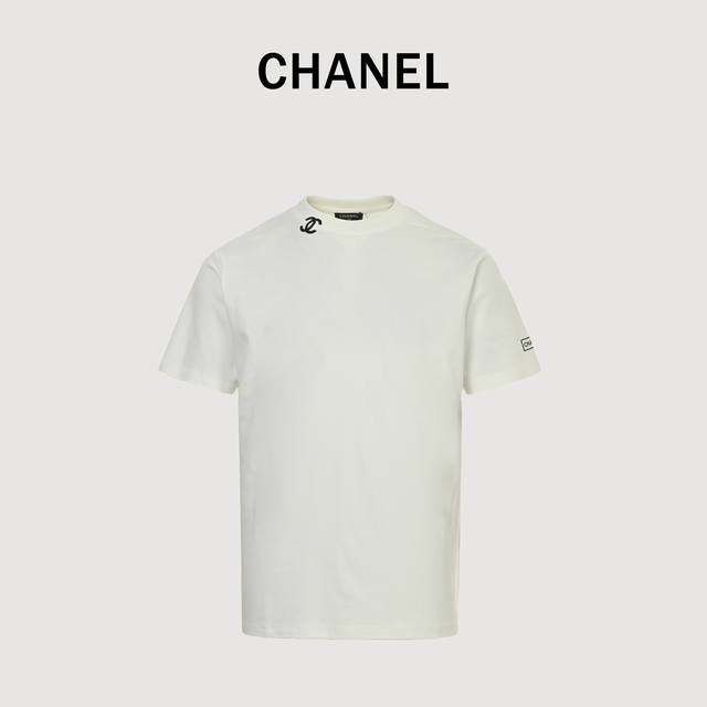 Chanel 25Ss Neckline Double C Laminating Print Short Sleeves High-energy and pra