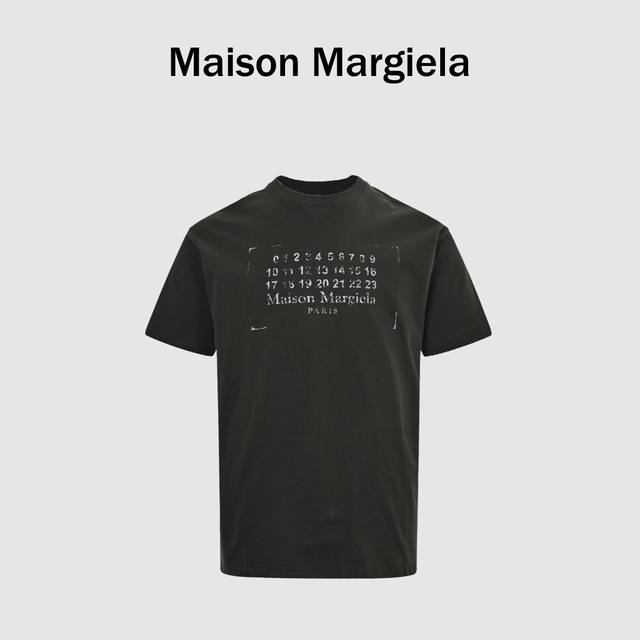 Maison Margiela 25Ss mottled digital print short sleeves Digital direct printing
