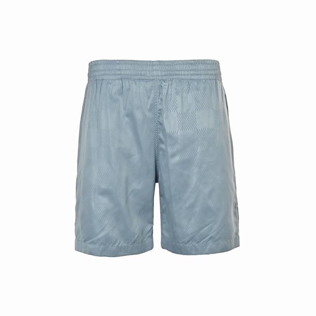 Louis Vuitton 25Ss checkerboard embossed jacquard beach shorts Authentic 8729 pu