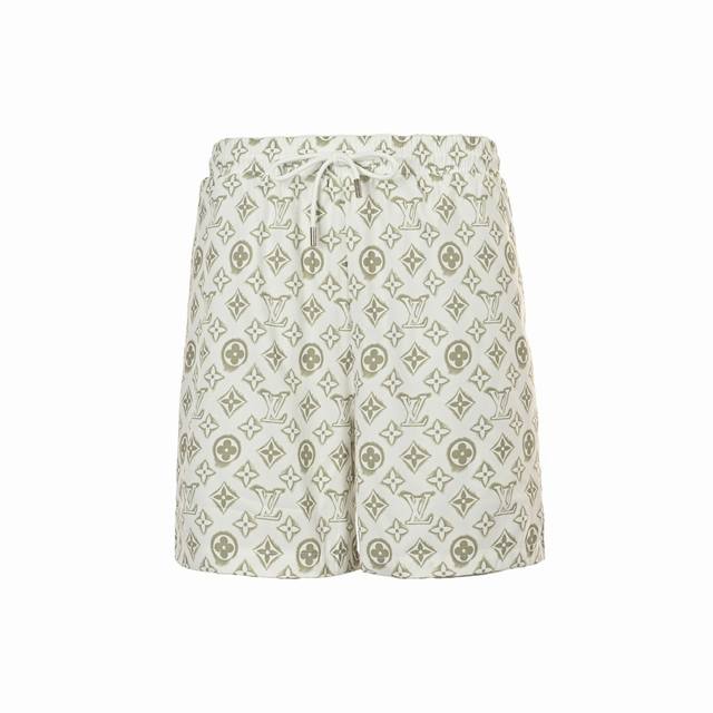 Louis Vuitton 24Ss Full-printed Old-fashioned Shorts This pair of shorts adopts