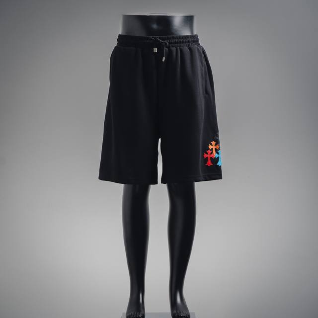 Chrome Hearts Ch 25Ss embroidered colorful leather label shorts Hand-cranked cus