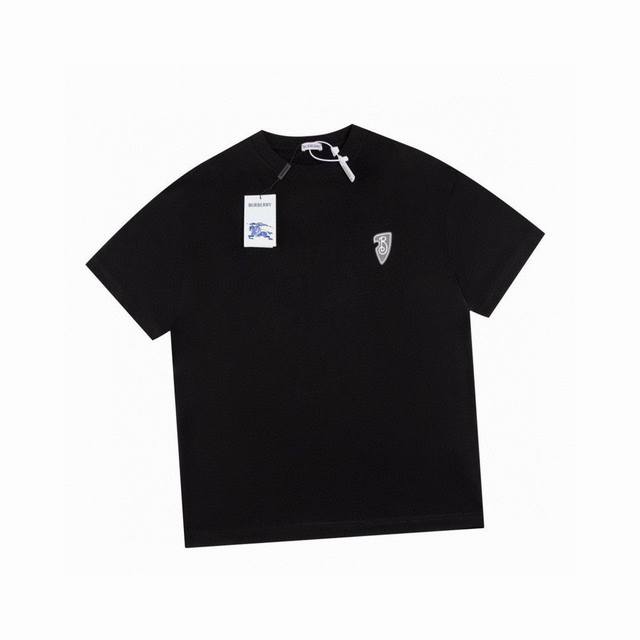 Burberry summer new style warhorse knight foam print round neck short-sleeved T-