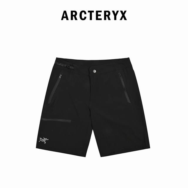 Arcteryx Gamma Lightweight Short 9 Solid Color Logo Embroidery Button Straight S