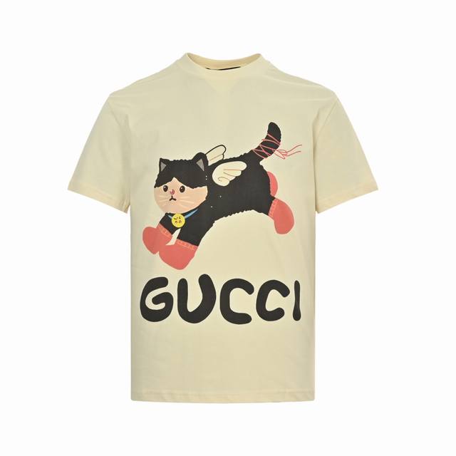 Gucci 25Ss Funny Cartoon Series Printed Short Sleeves Made of custom knitted % p