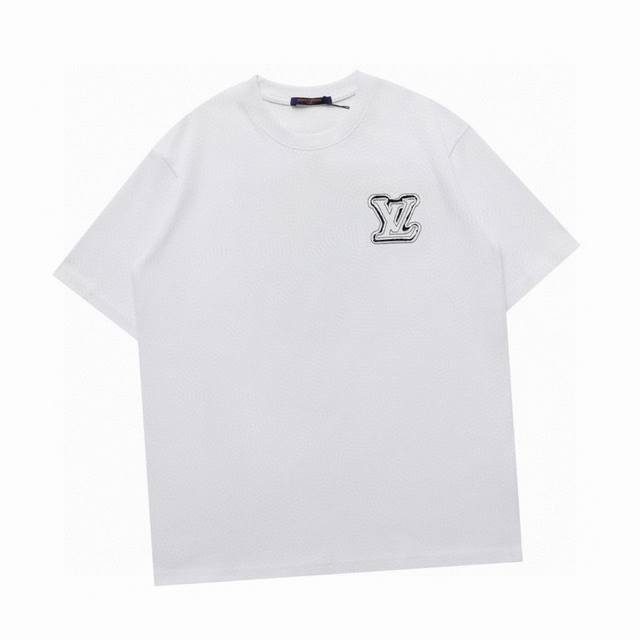 Louis Vuitton New summer style round neck short-sleeved T-shirt with embroidered