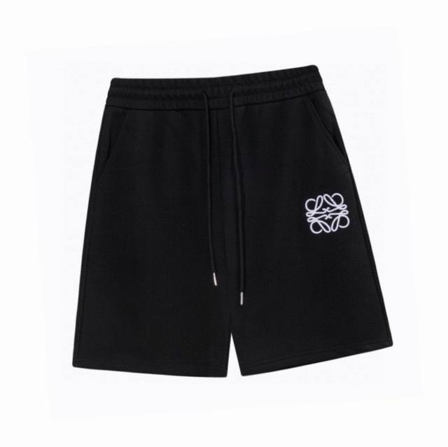 Loewe Summer new classic small logo embroidered casual shorts, made of high-qual
