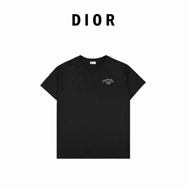 Christina Dior Dior signature short-sleeved T-shirt Cd studio signature short-sl