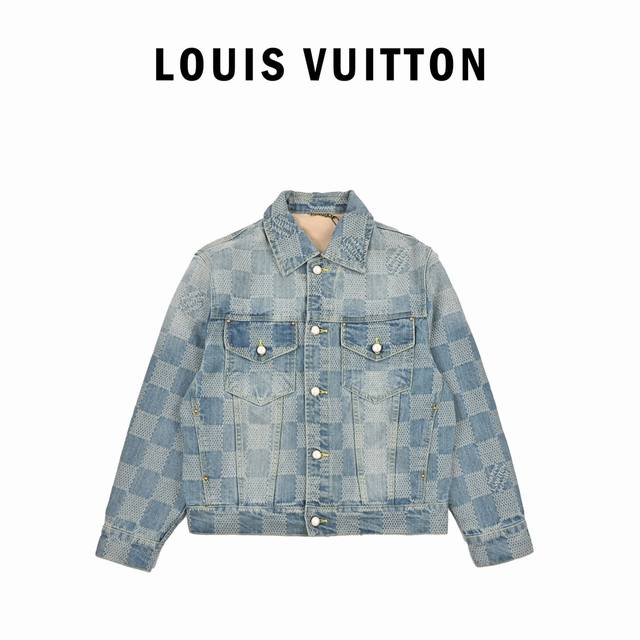 Louis Vuitton 24Ss Checkerboard Lapel Denim Jacket Originally purchased for 19,1