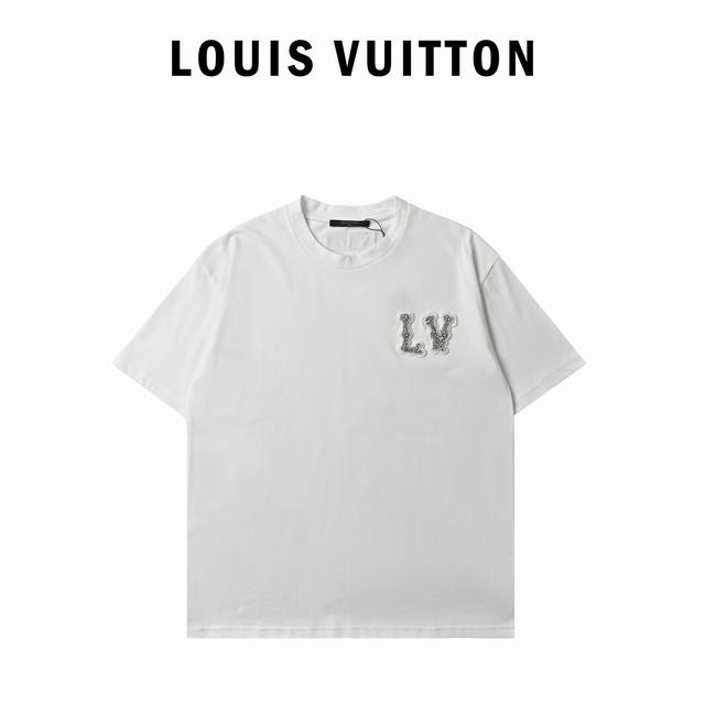 Louis Vuitton Pharrell hand-sewn rhinestone T-shirt Purely hand-sewn rhinestone