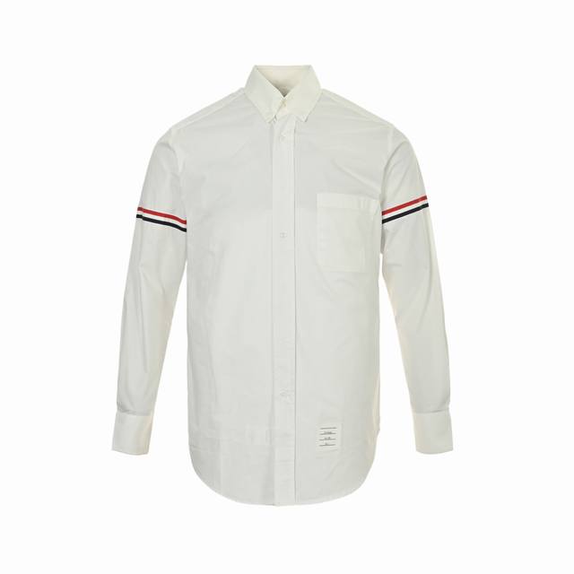 Thom Browne classic double sleeve ribbon long sleeve shirt The body is made of c
