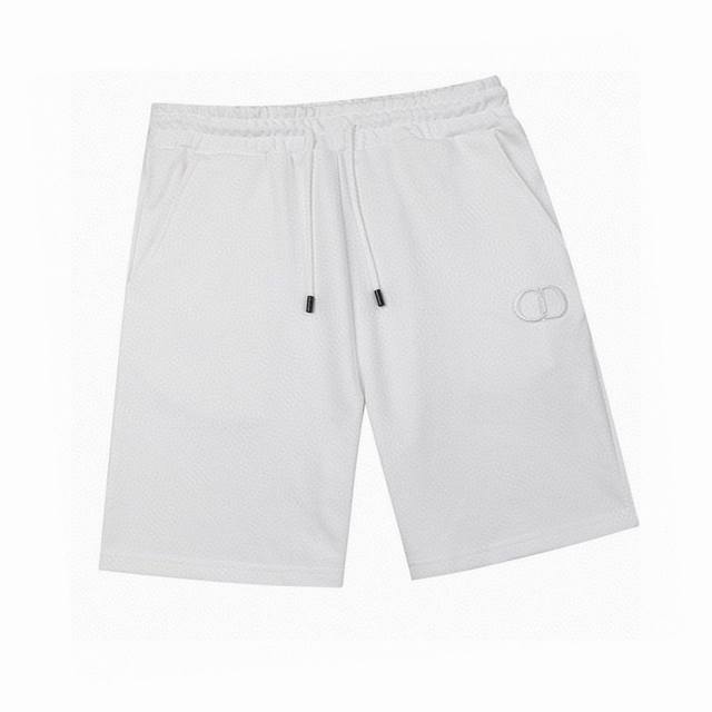 Dior Summer new classic Cd embroidered casual shorts Short pants Elastic waist,