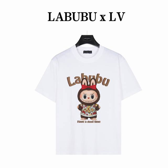 Labubu&Lv co-branded Zimomo Style No.: Lb07 White 240g heavyweight small drop sh