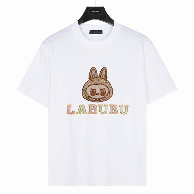 Labubu&Lv joint imitation embroidered letters model number: Lb12 White 240g heav