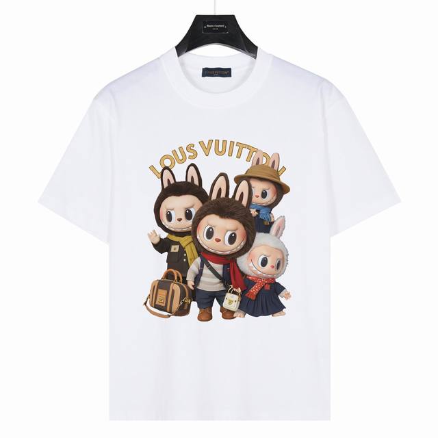 Labubu&Lv co-branded Zimomo 4 styles, model number: Lb01 White 240g heavyweight