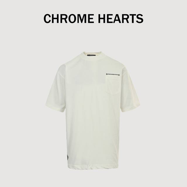 Chrome Hearts 25Ss striped cross short-sleeved T-shirt A must-have for everyday
