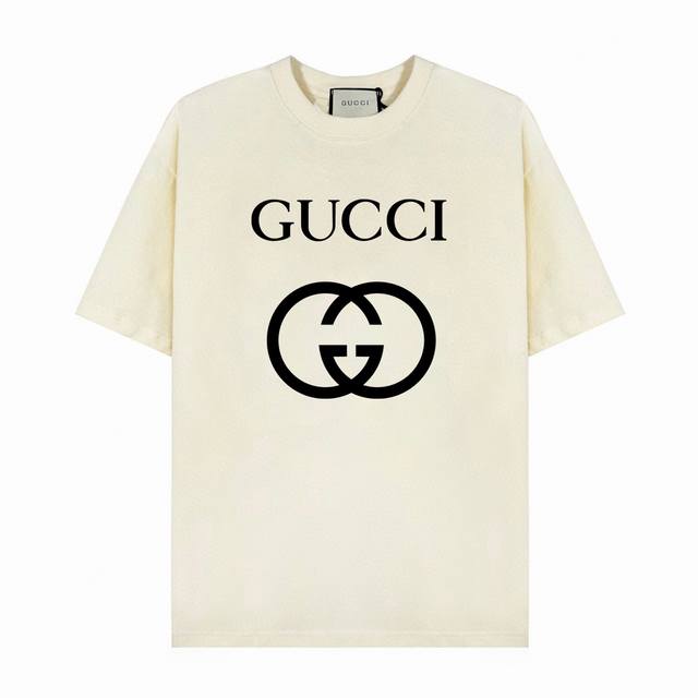 Gucci simple letter short-sleeved T-shirt, the design looks full of high street