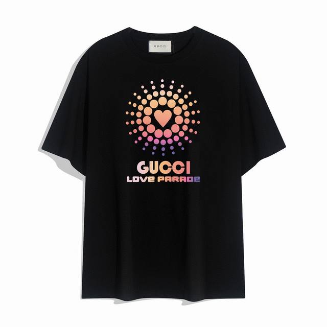 Gucci's new love letter short-sleeved T-shirt, the simple design looks very gene