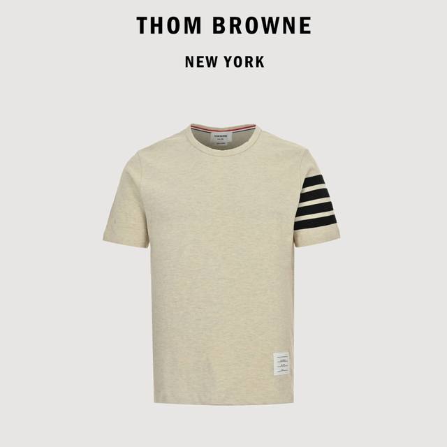 Thombrowne Tb classic four-bar round neck short-sleeve Tb classic version, suita