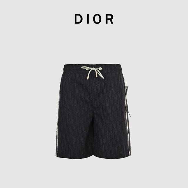 Dior side letter ribbon shorts The fabric is made of 360g brushed fabric, which