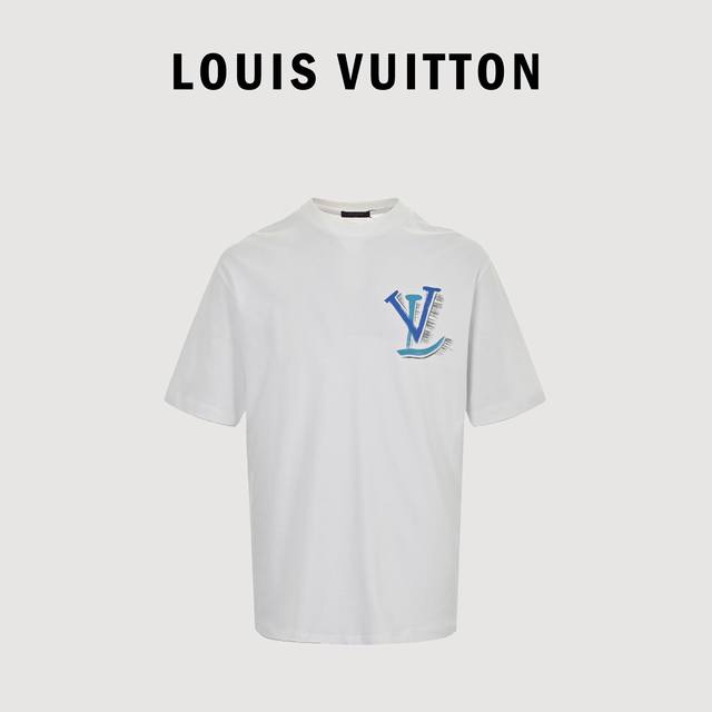 Louis Vuitton 24Ss hand-painted rabbit print short sleeves - 1V hand-painted let