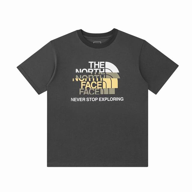 The North Face 23 new summer overlapping Logo pattern printing casual loose coup