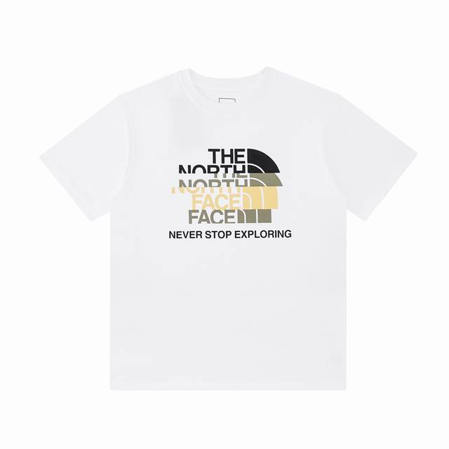 The North Face 23 new summer overlapping logo pattern printing casual loose coup