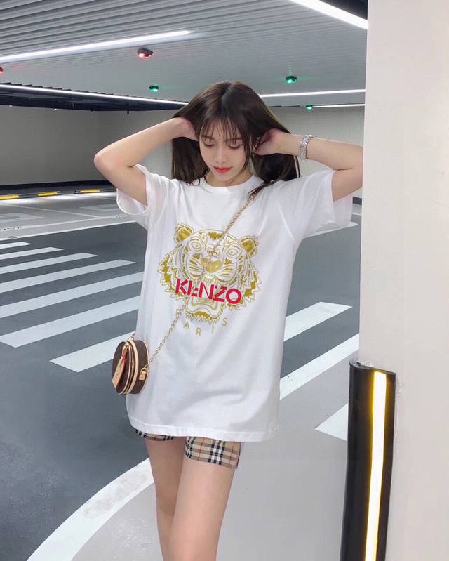 New arrival! Kenzo classic tiger head T-shirt, simple yet stylish, super eye-cat