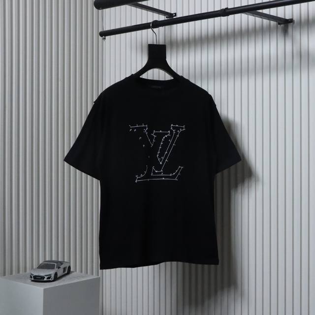 Louis Vuitton 22Ss Stars Embroidery Short Sleeves Customer Alumo plain cotton cr