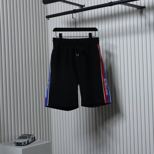 Moncler 25Ss Shorts with Red, Blue and White Letters Embroidery on the Sides Mon