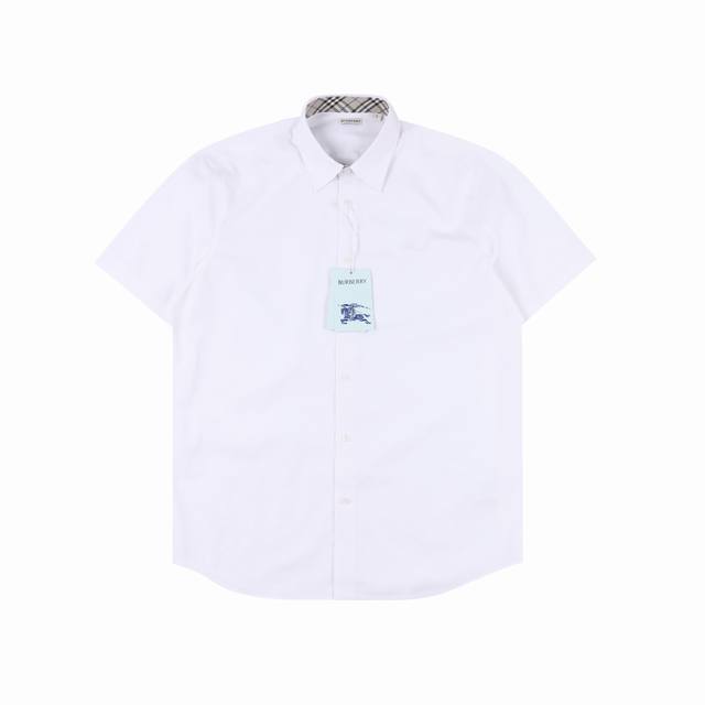 Burberry Warhorse Embroidered Cotton Short Sleeve Shirt Old fans hurry up and gr