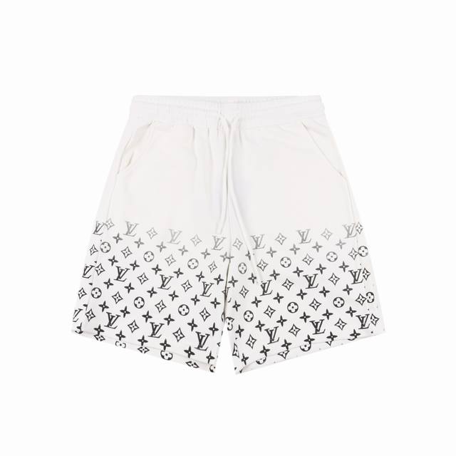 Louis Vuitton 25Ss half-width monogram print shorts The fabric is a customized 3