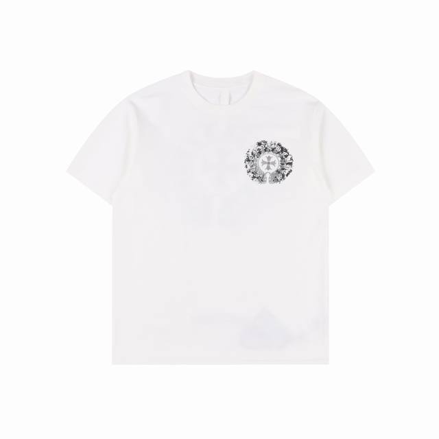 Chrome Hearts Chrome Hearts Blurred Horseshoe Short Sleeve T-shirt Direct-inject