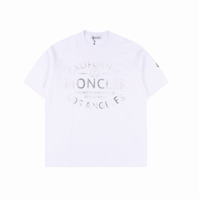 Moncler 24Ss mottled distressed gradient letter print short sleeves Customized 4