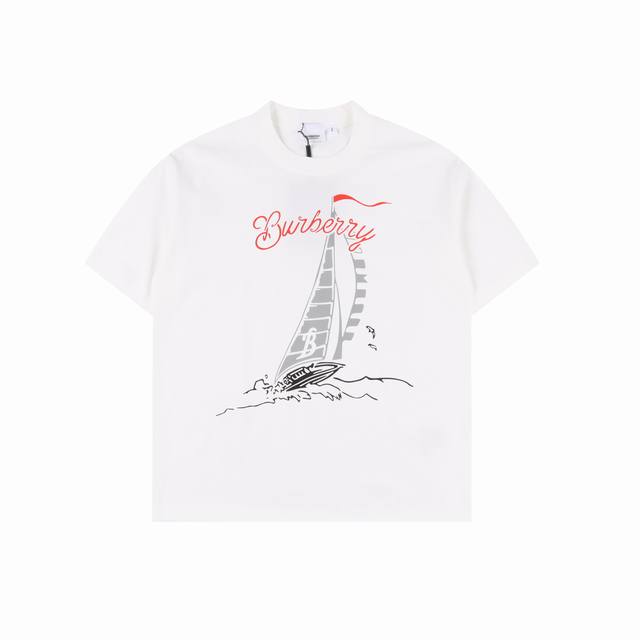 Burberry 25Ss sailboat short-sleeved T-shirt The fabric is made of customized 24