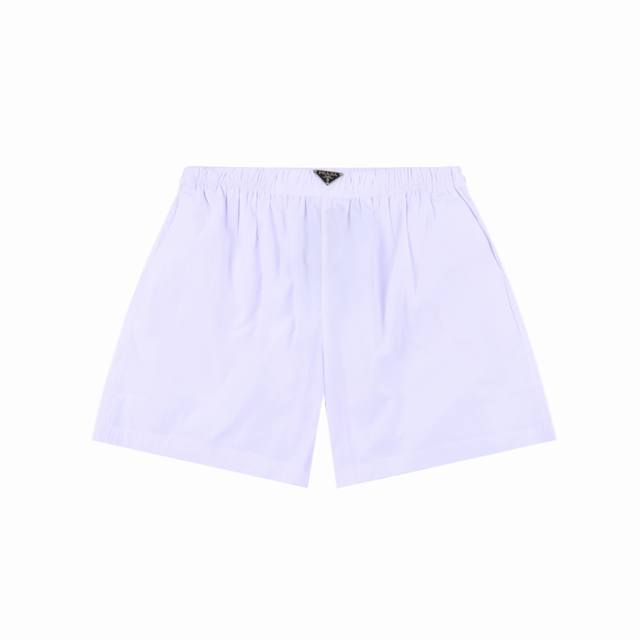 Prada 25Ss waist triangle logo beach shorts Made of technical nylon waterproof f