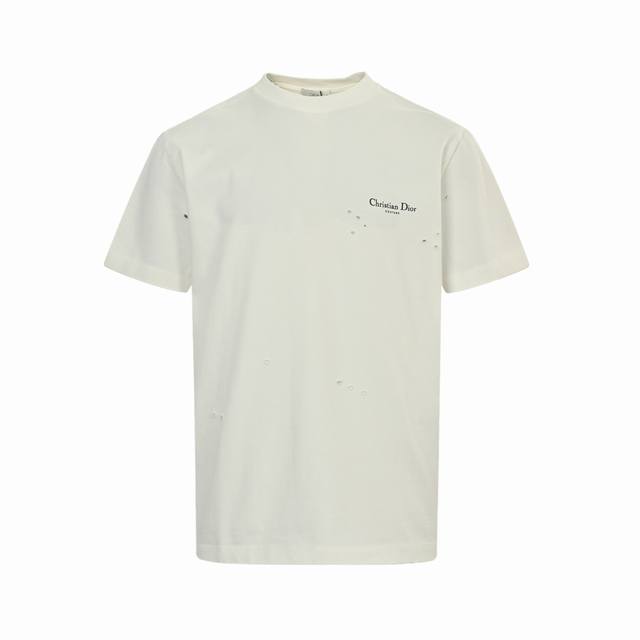 Dior 25Ss Lily of the Valley distressed short sleeves Yb purchased, made of 270G