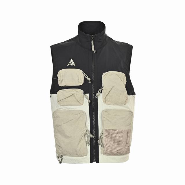 Nike Acg 23Ss Multi-pocket Functional Vest The body fabric is directly woven and