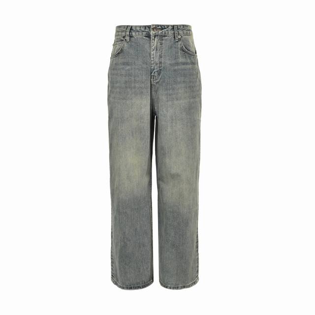 Balenciaga 25Ss Pull-Up Slub Vertical Stripe Jeans are woven with irregular thic