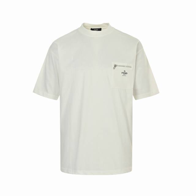 Fendi 25Ss Pocket Zipper Letter Logo Short Sleeve Made of high-quality fabrics,