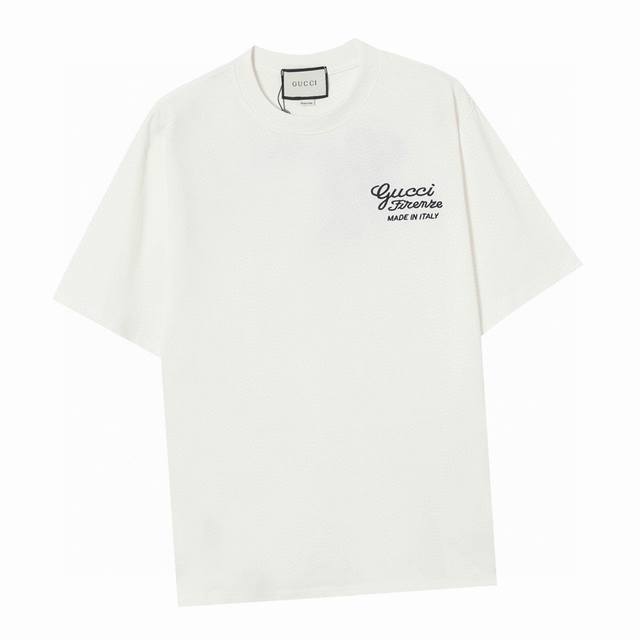 Gucci Summer new style, round neck short-sleeved T-shirt with embroidered letter