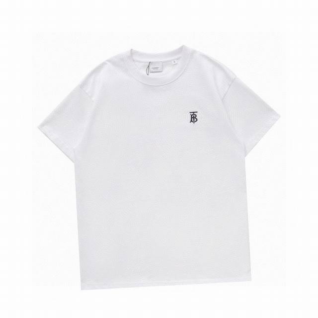 Burberry Summer new classic small Tb embroidered round neck short-sleeved T-shir