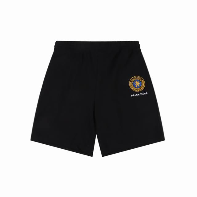 Balenciga Paris family stamp icon letter shorts Using three-dimensional embroide