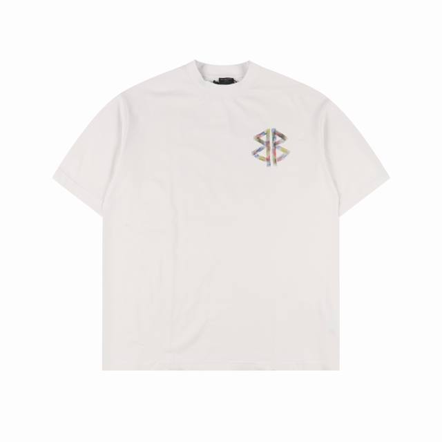 Balenciga Paris family hand-painted coke pattern round neck short-sleeved T-shir