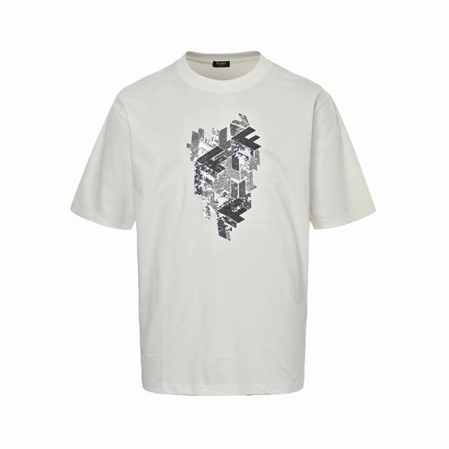 Fendi 3D sequined sequin embroidered short sleeves The original version was purc
