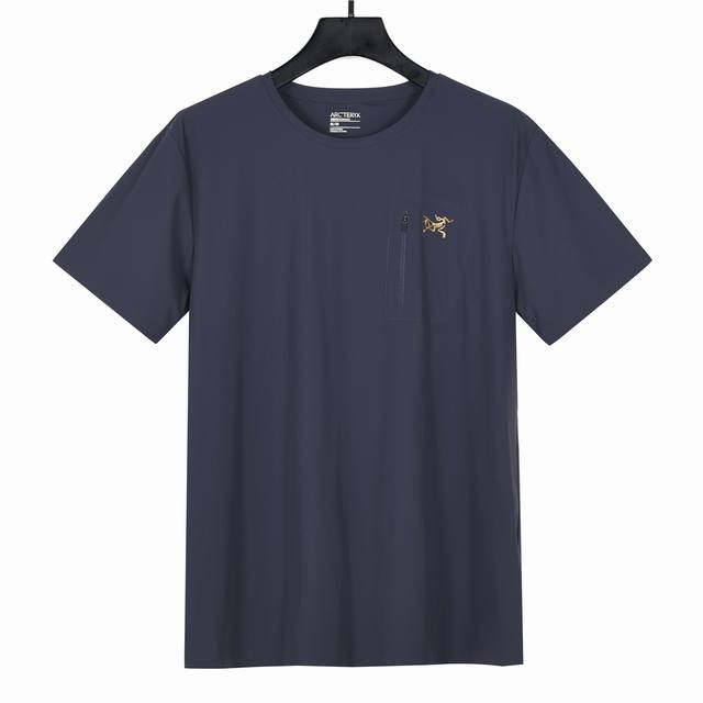 Arc'teryx summer quick-drying seamless round neck short-sleeved ice silk brocade