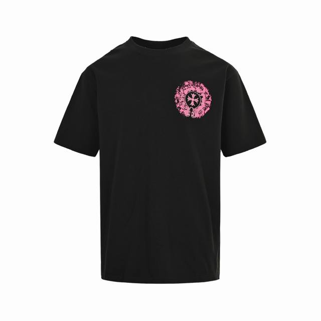 Chrome Hearts Chrome Hearts fuzzy horseshoe short sleeves Direct-injection impor