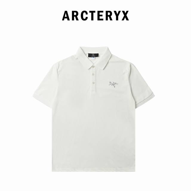 Arc'teryx Arc'teryx Lapel Embroidered Ice Cotton Short Sleeve T-shirt Clear and