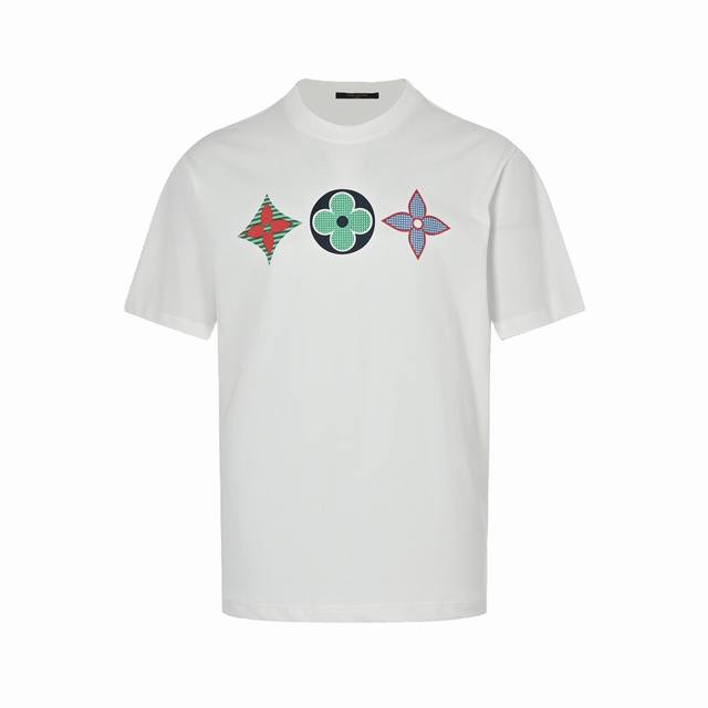 Louisvuitton 20Ss three-flower print short sleeves This year's 20Ss series uses