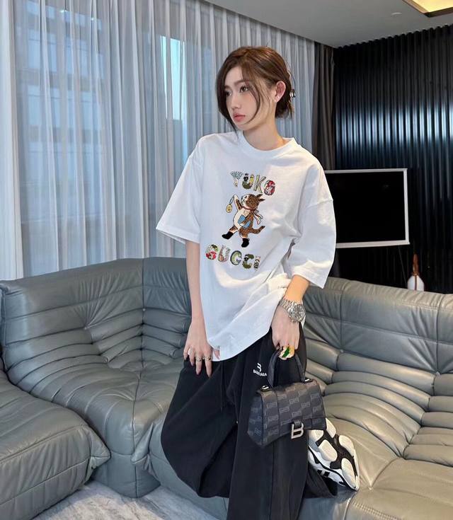 Gucci Puss in Boots printed short-sleeved T-shirt top picture
