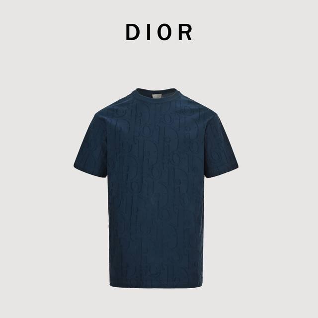 Dior Cd Obliave jacquard full-printed short-sleeved T-shirt Customized jacquard